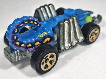 Eevil Weevil, Hot Wheels 2010, Die cast 2062, Niebieski, 1:64, Resoraki – zdjęcie 3