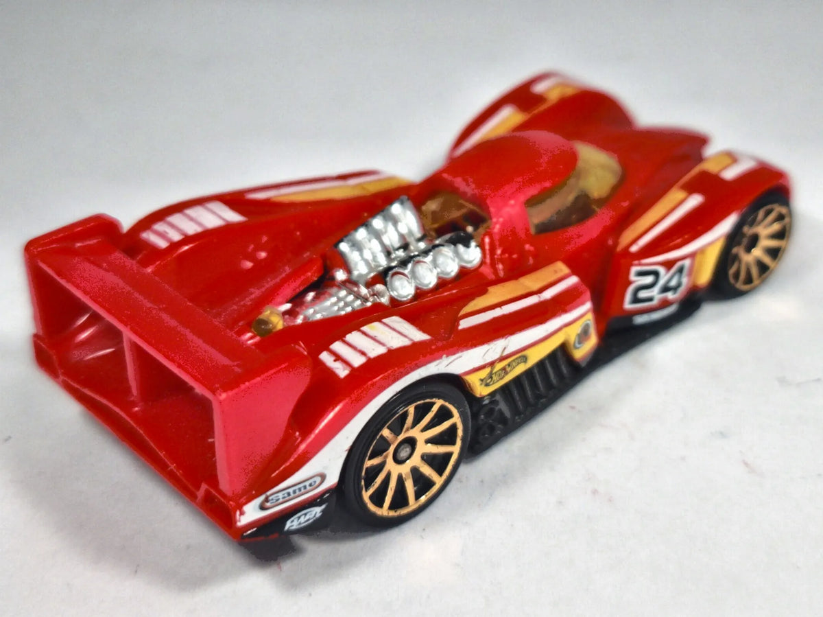 24 OURS, Hot Wheels 2010, Die cast 1 NL, Czerwony, 1:64, Resoraki – zdjęcie 3
