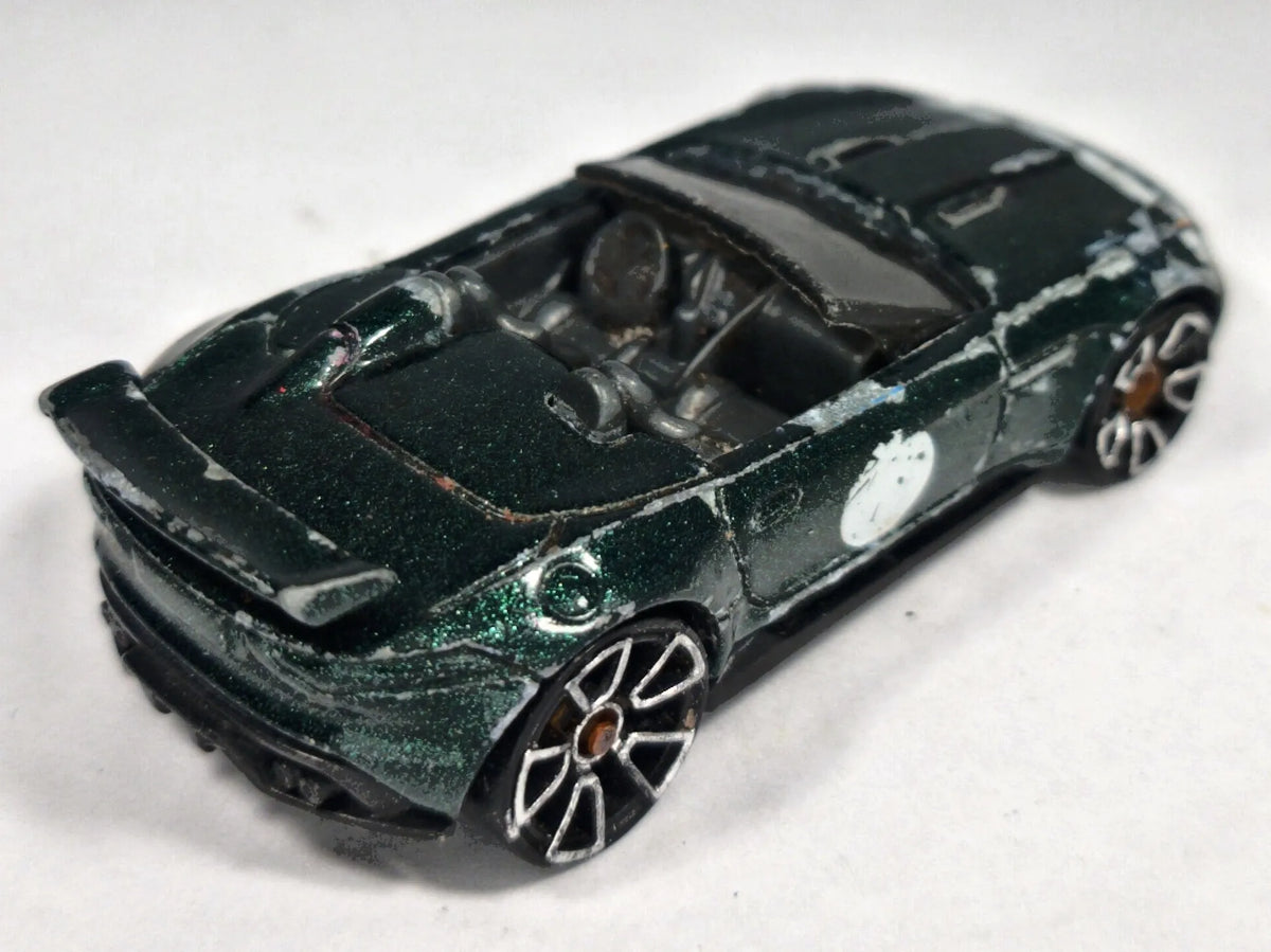 Jaguar F-Type Project 7 Hot Wheels 2015 Zielony 1:68 – zdjęcie 3