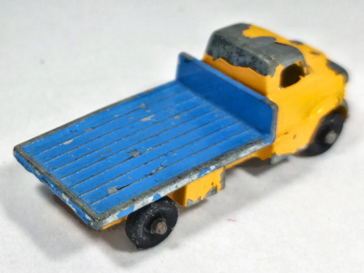 CIĘŻARÓWKA PLATFORMA TUF-TOTS Lone Star 1960 Żółty 1:72 Made in Gt Britain – zdjęcie 3