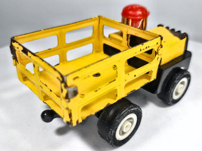 ZABYTKOWY BLASZAK WYWROTKA, Kosto 1970, Made in France, Żółty, 1:43 – zdjęcie 3