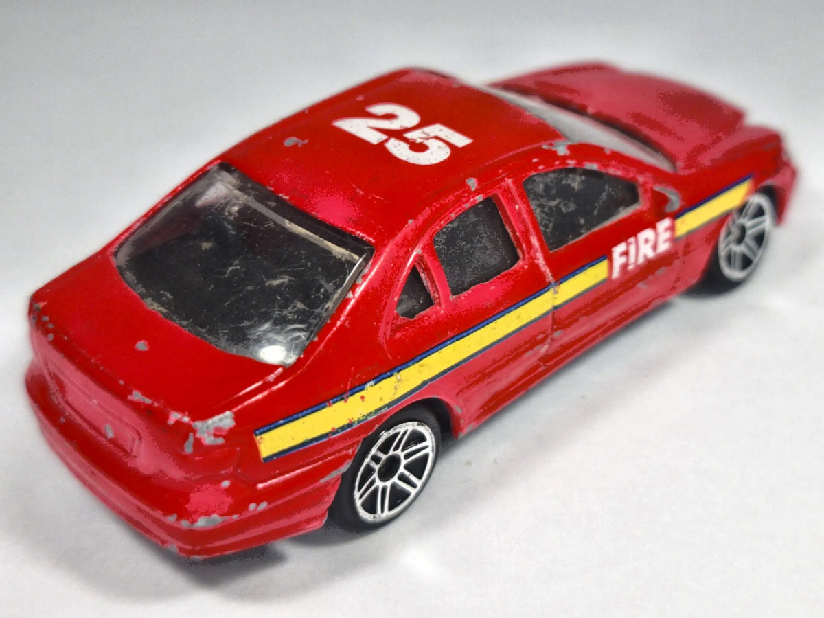Jak Mercedes-Benz Klasy S (W220), FIRE #25, Realtoy, Die cast Czerwony 1:64 – zdjęcie 3
