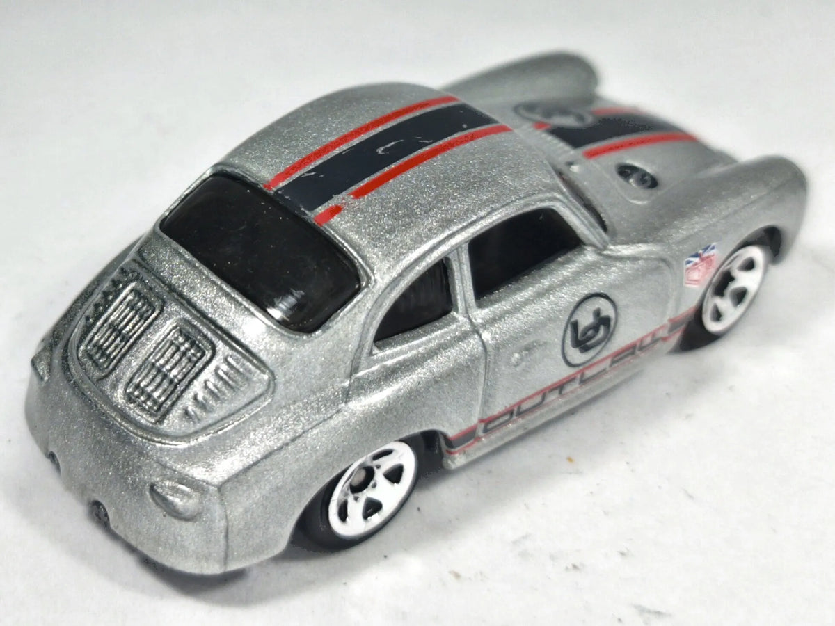 1966 Porsche 356A Outlaw Hot Wheels 2015 HW Showroom 1:64 Luzak Srebrny – zdjęcie 3