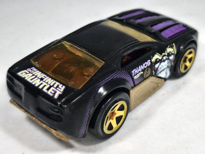 HORSEPLAY THANOS MARVL, Hot Wheels 2004, Die cast L28 Czarny 1:64, Resoraki – zdjęcie 3