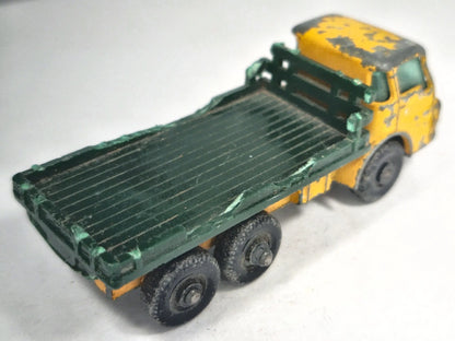 DODGE STAKE TRUCK, Matchbox, Made in England, Die cast, Żółty 1:87 Resoraki – zdjęcie 3