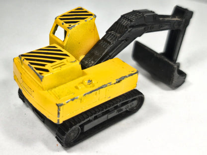 Koparka EXCAVATOR Matchbox 1980 Żółty 1:64 Made in Macau – zdjęcie 3