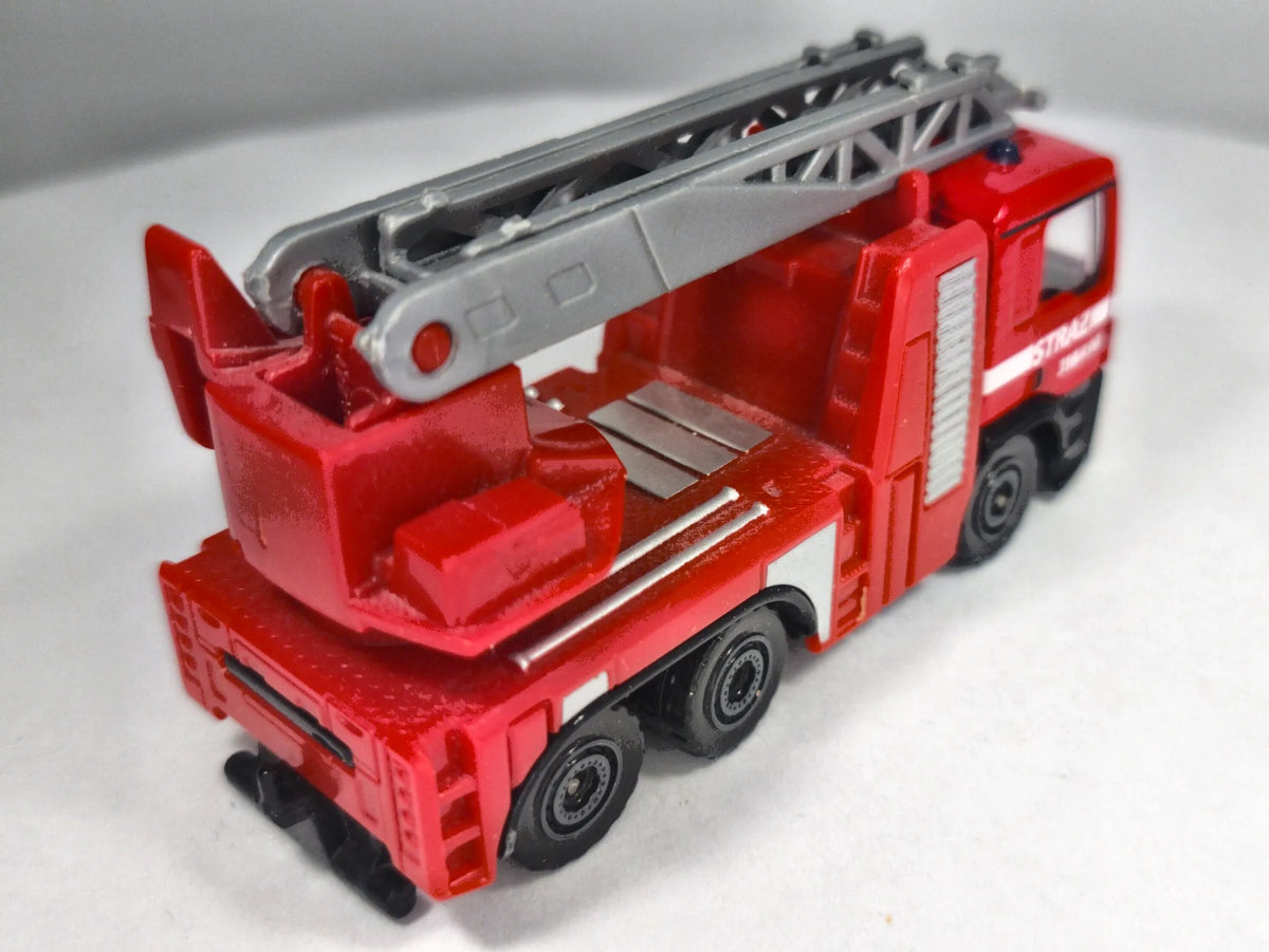 MAN TGS, STRAŻ POŻARNA, Majorette, Die cast REF:299F Czerwony 1:87 Resoraki – zdjęcie 3
