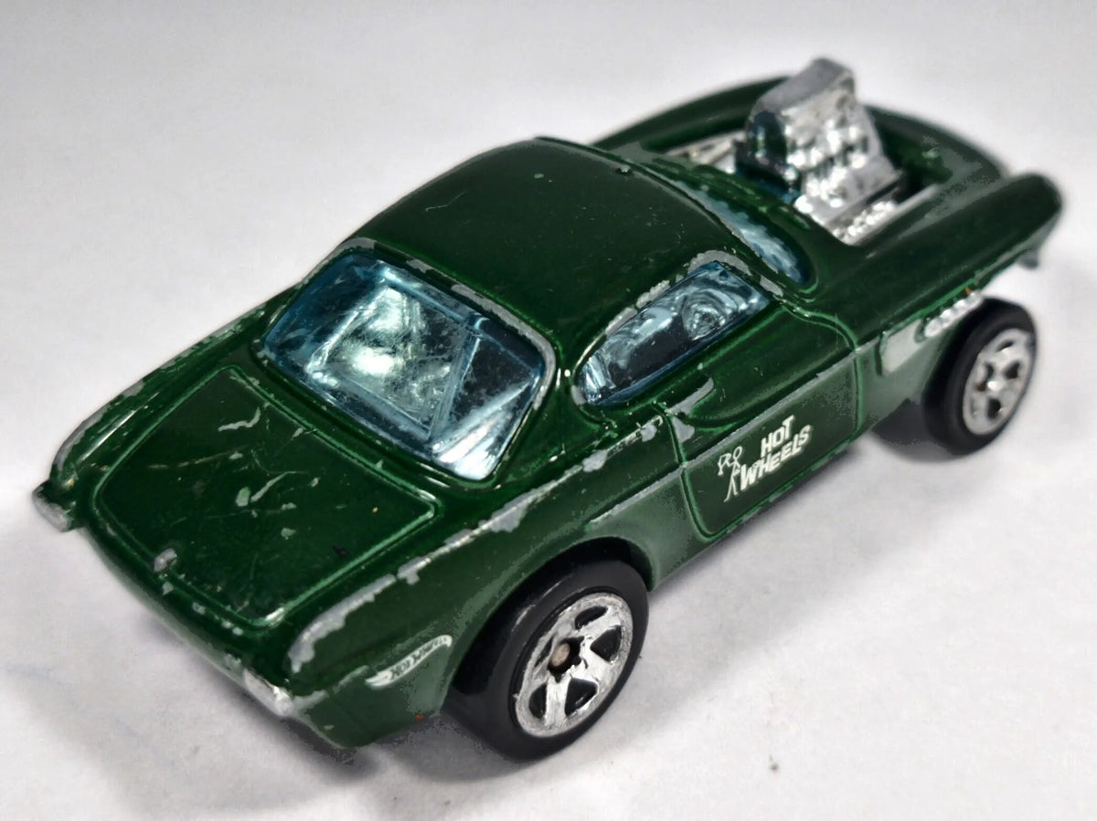 VOLVO P1800 GASSER Hot Wheels 2022 HKG27 Zielony 1:62 – zdjęcie 3