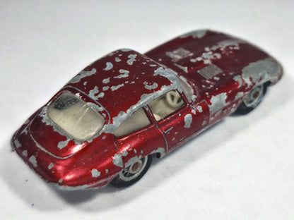 E-TYPE JAGUAR, Matchbox 1962, Made in England, Die cast 32, Czerwony, 1:64 – zdjęcie 3
