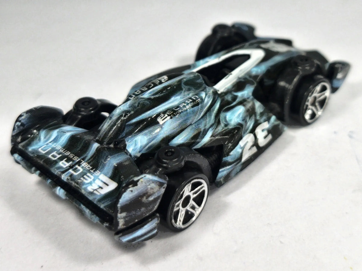 X RACE CAR GRAY GHOST Hot Wheels 2008 Czarny 1:64 – zdjęcie 3