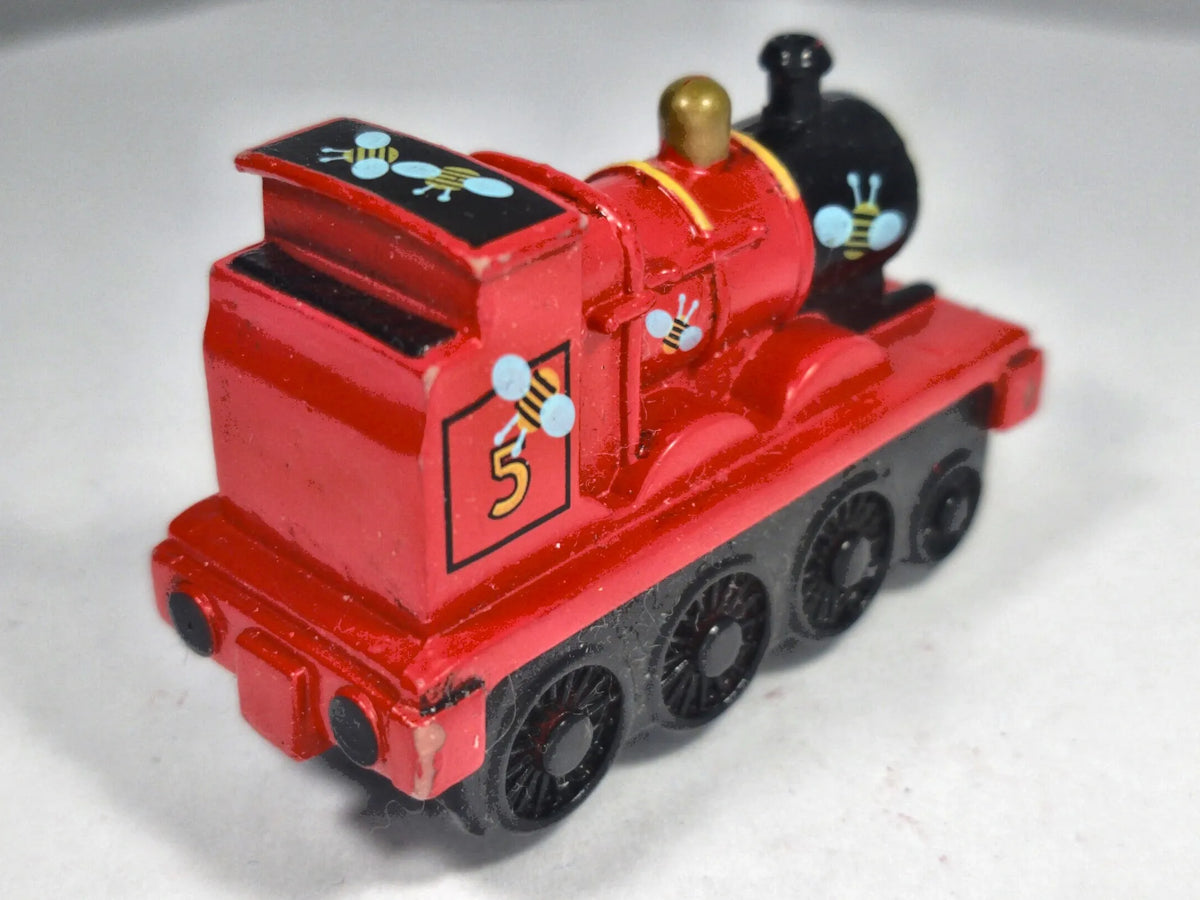 JAMES THE RED ENGINE #5, Thomas & Friends, Die cast, Czerwony 1:64 Resoraki – zdjęcie 3
