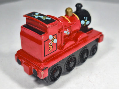 JAMES THE RED ENGINE #5, Thomas & Friends, Die cast, Czerwony 1:64 Resoraki – zdjęcie 3