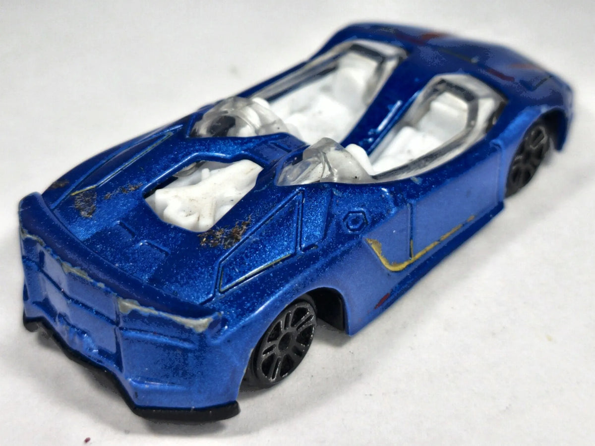 JAK LAMBORGHINI AVENTADOR J CABRIO Niebieski 1:64 – zdjęcie 3