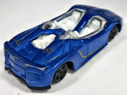 JAK LAMBORGHINI AVENTADOR J CABRIO Niebieski 1:64 – zdjęcie 3