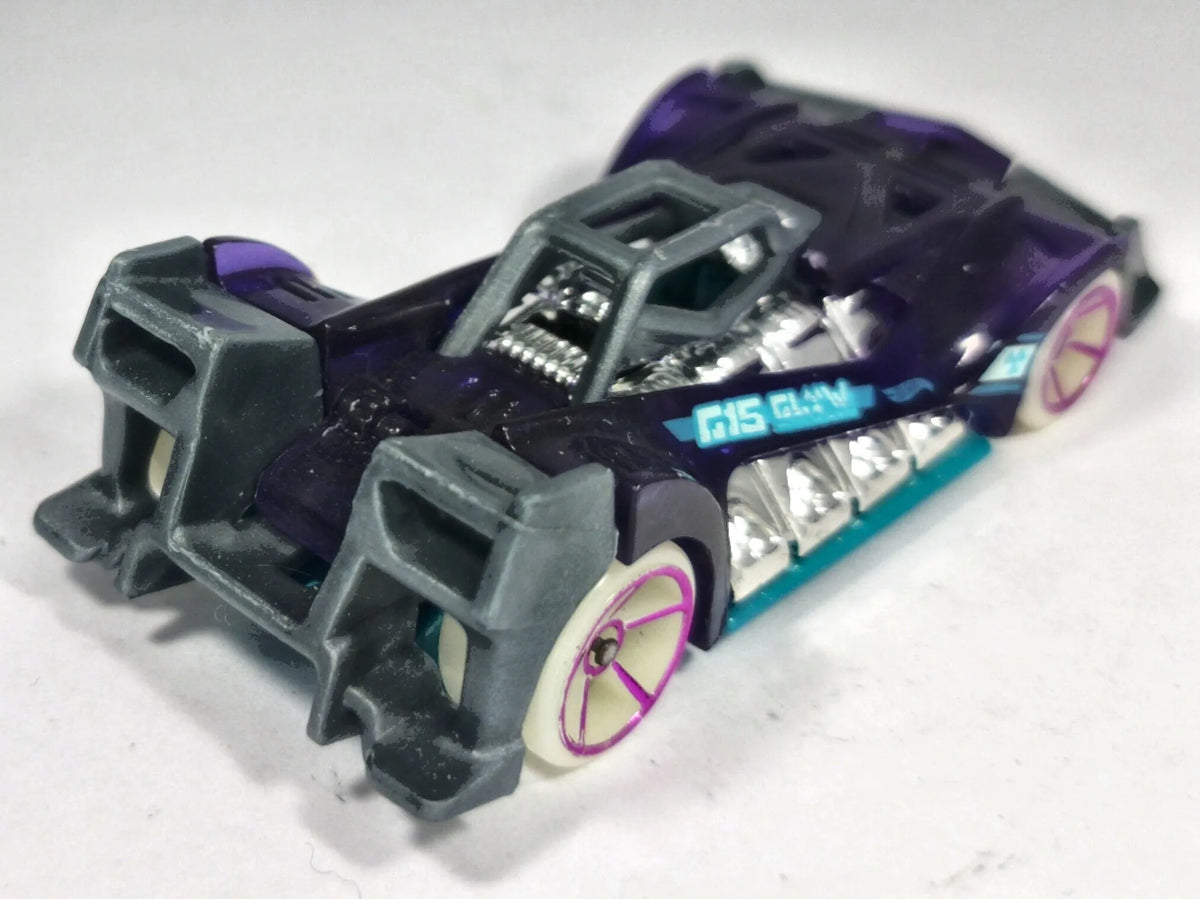 Voltage Spike Hot Wheels 2004 1:64 FASTER Luzak Fioletowy – zdjęcie 3