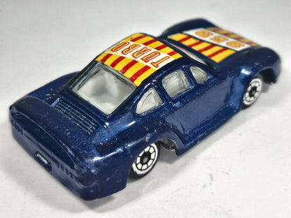 PORSCHE 959 TURBO, Pioneer, Vintage Die cast 1986, Niebieski 1:64, Resoraki – zdjęcie 3