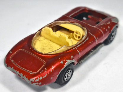 HOT ROD DRAGUAR, Matchbox 1970, Made in England, Die cast 36, Czerwony – zdjęcie 3