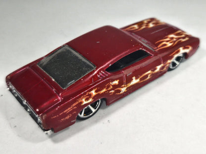 1970 CHEVROLET CHEVELLE SS, Hot Wheels 2008, Die cast Bordowy 1:64 Resoraki – zdjęcie 3