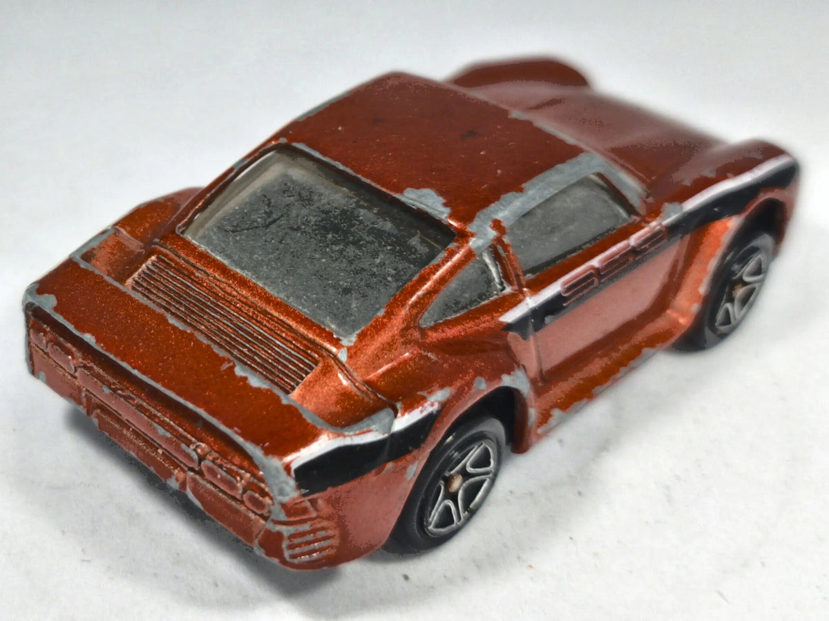 Porsche 959 Matchbox 1986 1:53 Made in France Luzak Brązowy – zdjęcie 3
