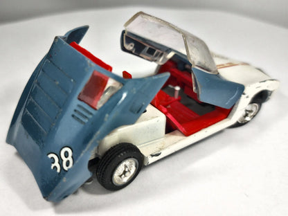 MONZA GT SPYDER Sports CAR Tekno '70 Biały 1:43 Made in Denmark – zdjęcie 3