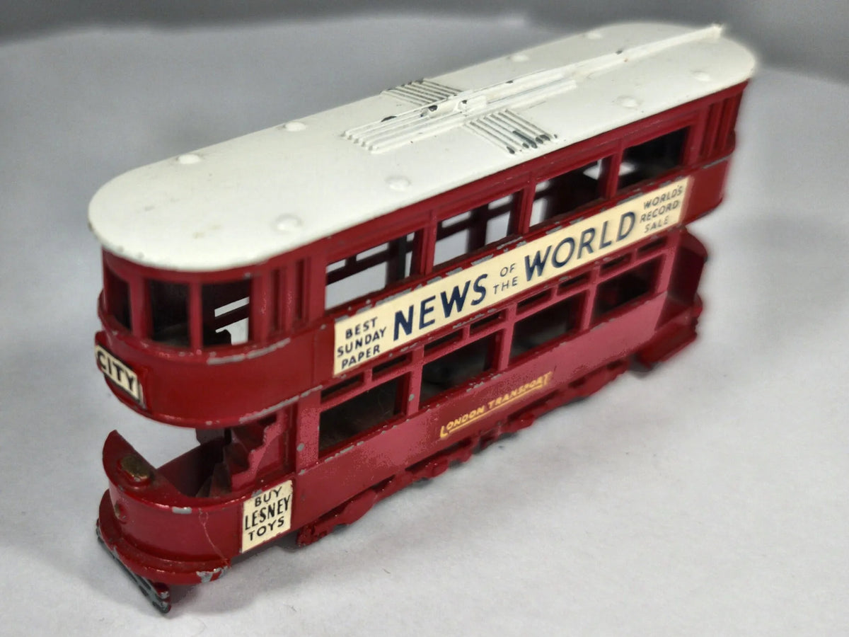 TRAMWAJ PIĘTROWY LONDON TRANSPORT Matchbox '60 Czerwony 1:72 Made in UK – zdjęcie 3