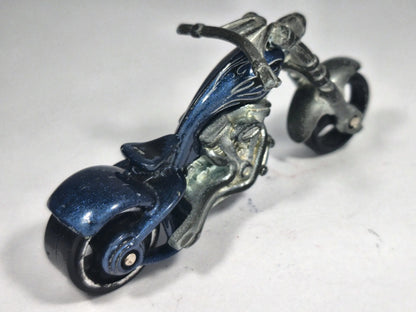 Motocykl Splitback, Hot Wheels 2009, Die cast, Niebieski, 1:64, Resoraki – zdjęcie 3