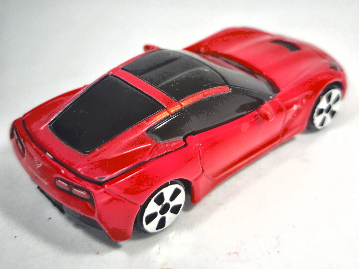 2014 CORVETTE STINGRAY, Maisto, Die cast, Czerwony, 1:64, Resoraki – zdjęcie 3