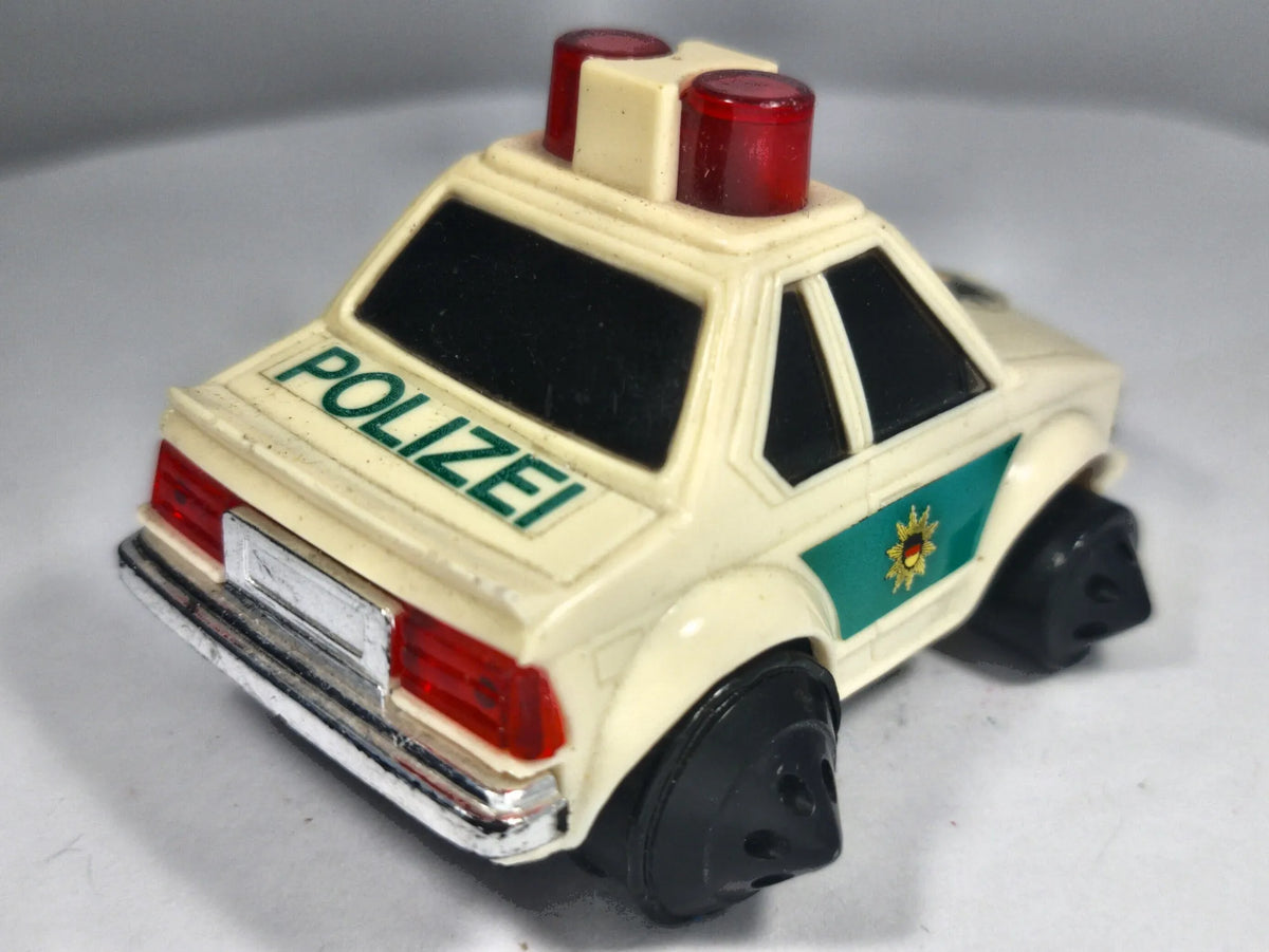 BMW 3 VINTAGE POLIZEI, 1983, Made in Hong Kong, Die cast 22831, Biały, 1:64 – zdjęcie 3