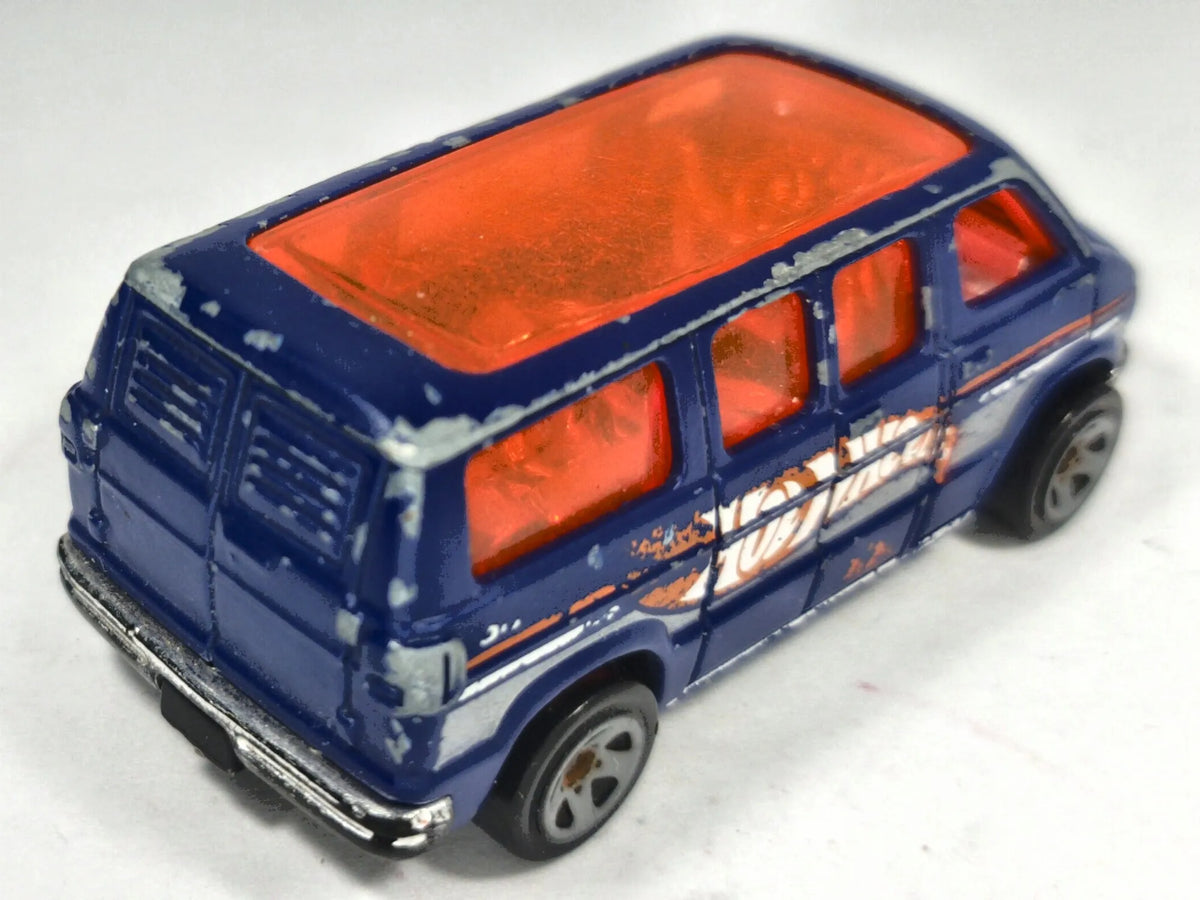 Dodge Van Hot Wheels 2020 1:64 Van Niebieski Familijny – zdjęcie 3
