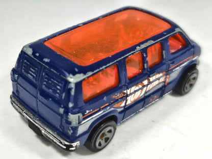 Dodge Van Hot Wheels 2020 1:64 Van Niebieski Familijny – zdjęcie 3