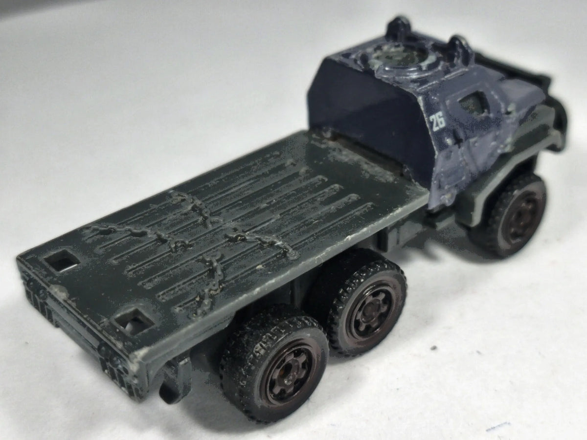 Ciężarówka Armored Action Transporter Wojsko Matchbox 2017 Granatowy 1:64 – zdjęcie 3