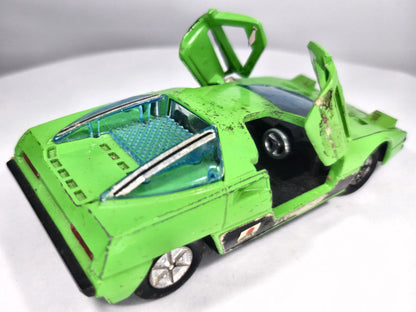 1978 Dome-Zero (SS-902) Pull Back Action 1979 Zielony 1:36 Made in Japan – zdjęcie 3