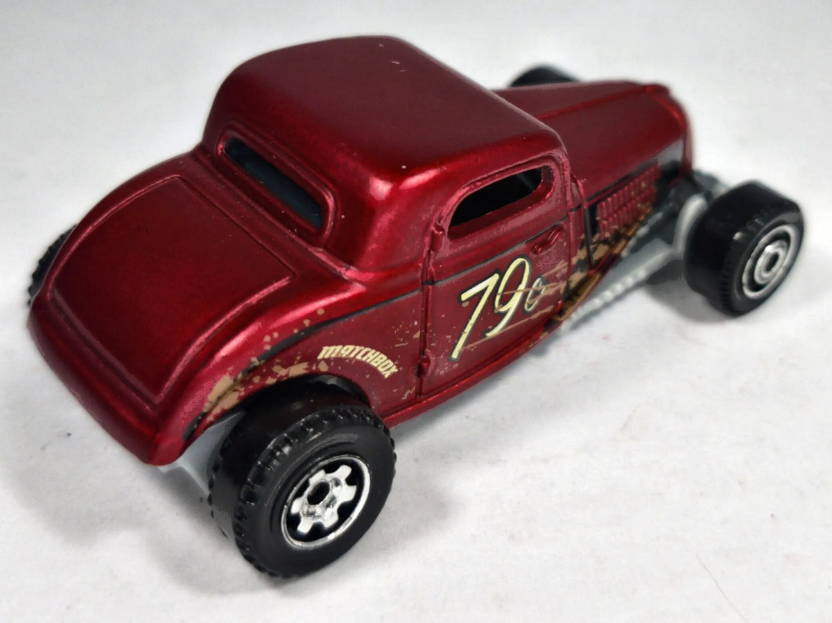 1933 FORD COUPE, Matchbox 2017, Die cast MB327, Czerwony, 1:64, Resoraki – zdjęcie 3