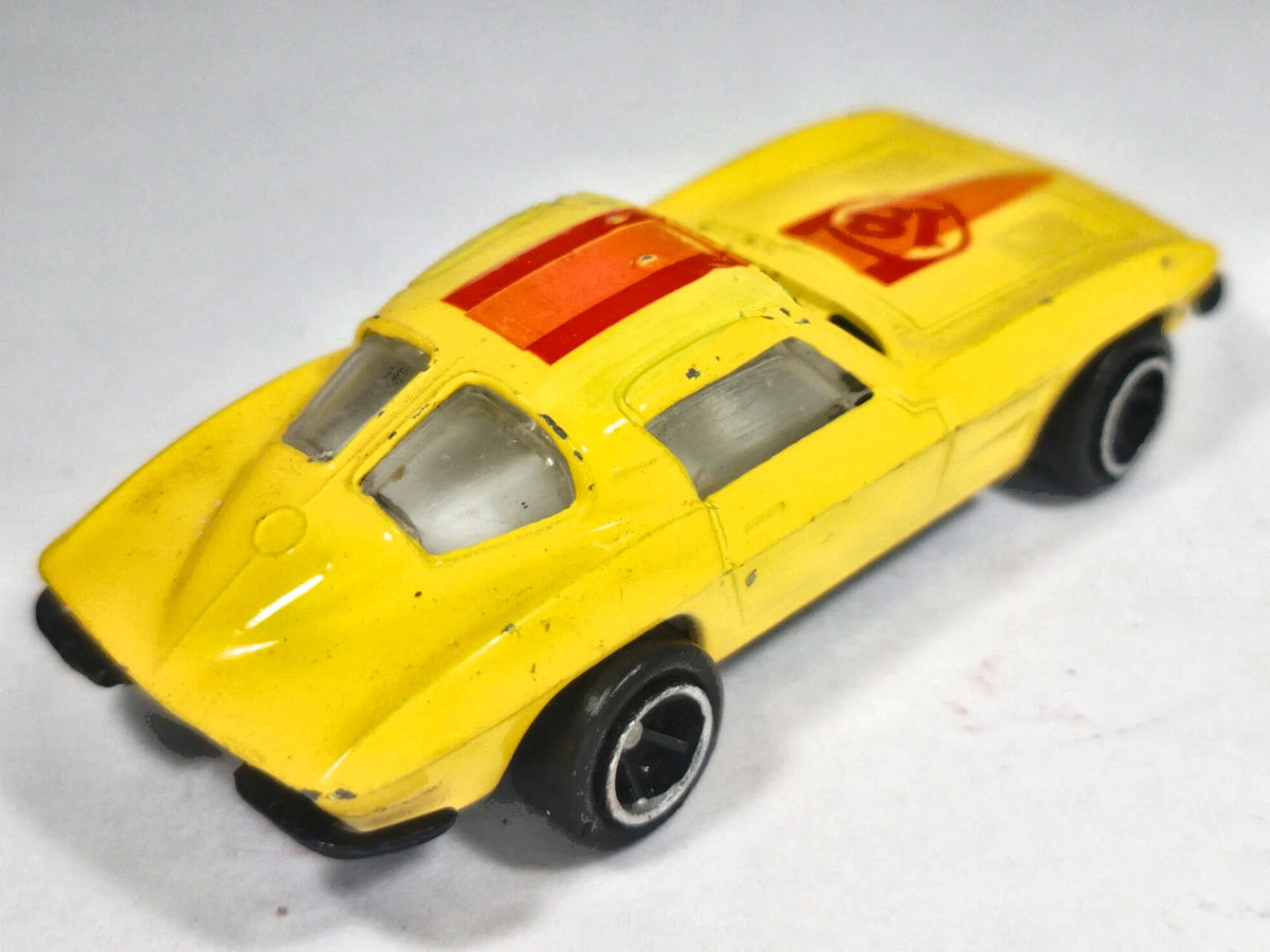 CHEVROLET CORVETTE STING RAY 1963 SPLIT-WINDOW, Zylmex 1982, Żółty, 1:72 – zdjęcie 3