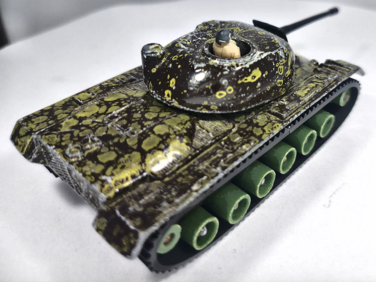 CZOŁG BATTLE KINGS K-102 M48 A2, Matchbox 1974, Die cast, Wojskowy, 1:48 – zdjęcie 3