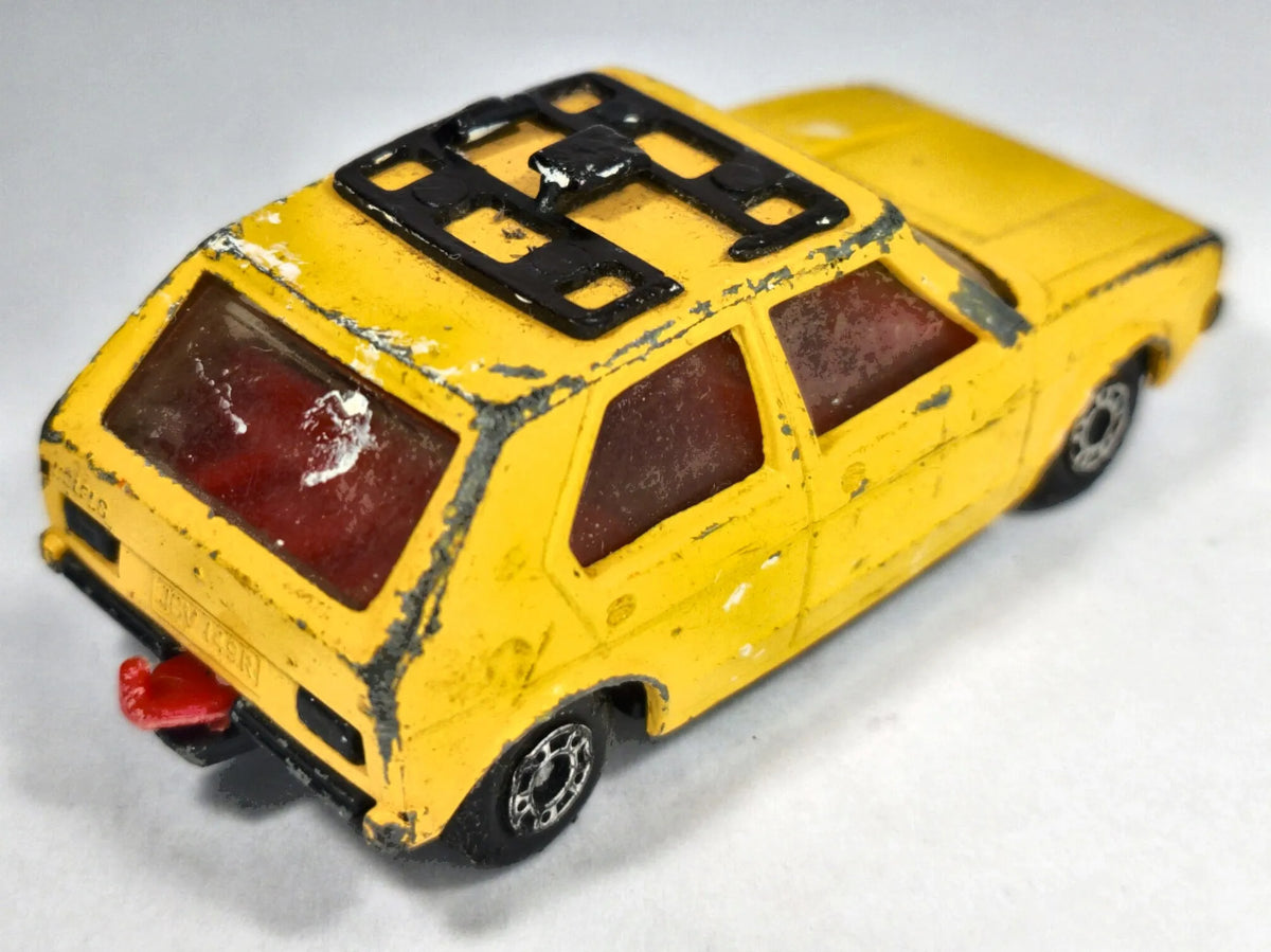 VW GOLF MK1 Superfast Matchbox 1976 Żółty 1:54 Made in England – zdjęcie 3