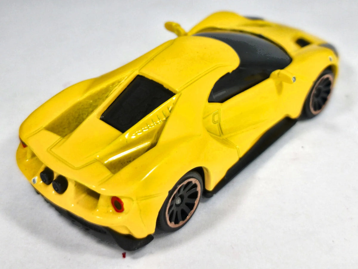 FORD GT, Majorette, Die cast 204B, Żółty, 1:63, Resoraki – zdjęcie 3