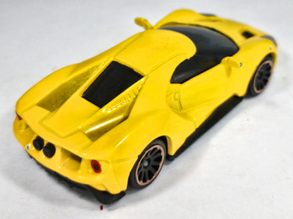 FORD GT, Majorette, Die cast 204B, Żółty, 1:63, Resoraki – zdjęcie 3