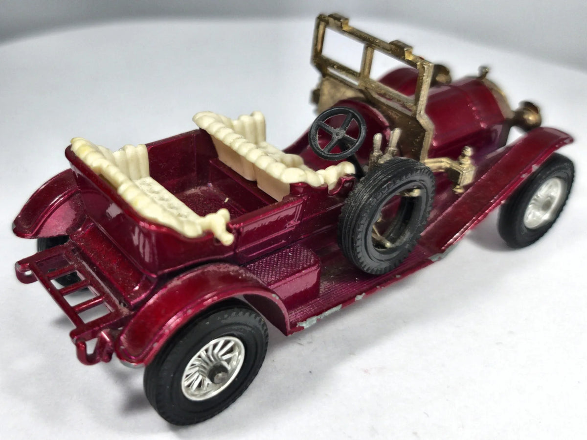 1909 THOMAS FLYABOUT Vintage Matchbox '70 Fuksja 1:36 Made in England – zdjęcie 3
