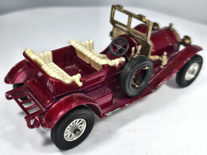 1909 THOMAS FLYABOUT Vintage Matchbox '70 Fuksja 1:36 Made in England – zdjęcie 3