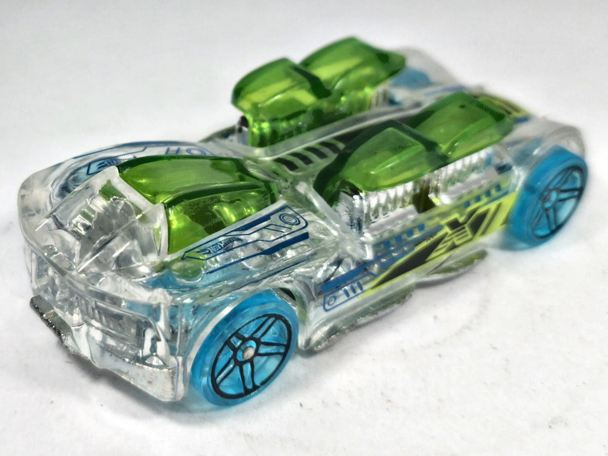 What-4-2 Hot Wheels 2003 X-Raycers 1:64 Luzak Przeźroczysty – zdjęcie 3