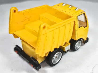 DUMP TRUCK, WYWROTKA, Zylmex Ok. 1978–1985, Die cast, Żółty, 1:64, Resoraki – zdjęcie 3