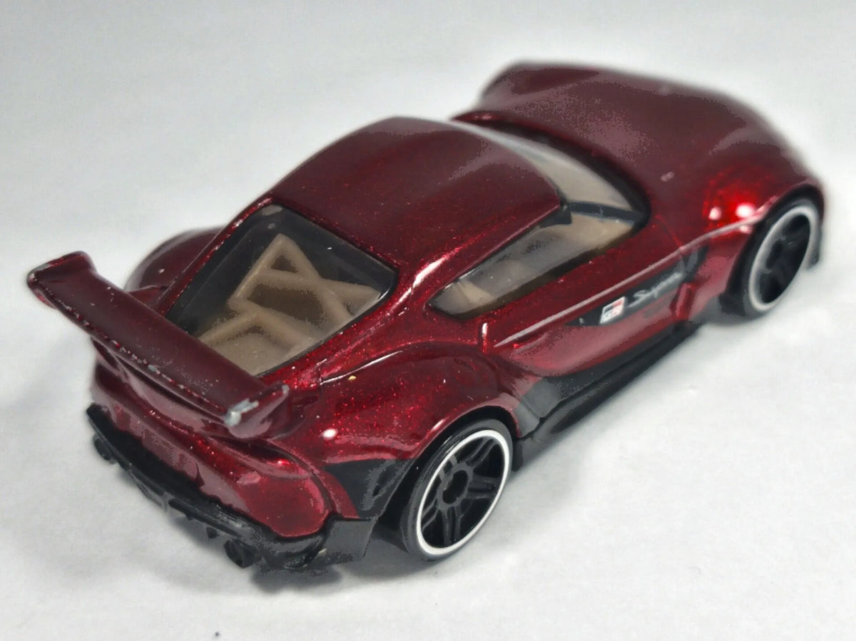 ’20 TOYOTA GR SUPRA, Hot Wheels 2020, Die cast GRX20, Bordowy 1:58 Resoraki – zdjęcie 3