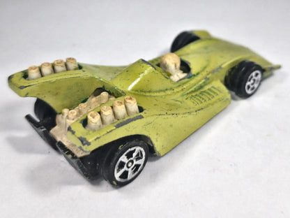 GRAND PRIX RACER, Corgi ok 1960, Die cast, Żółtozielony, 1:62, Resoraki – zdjęcie 3