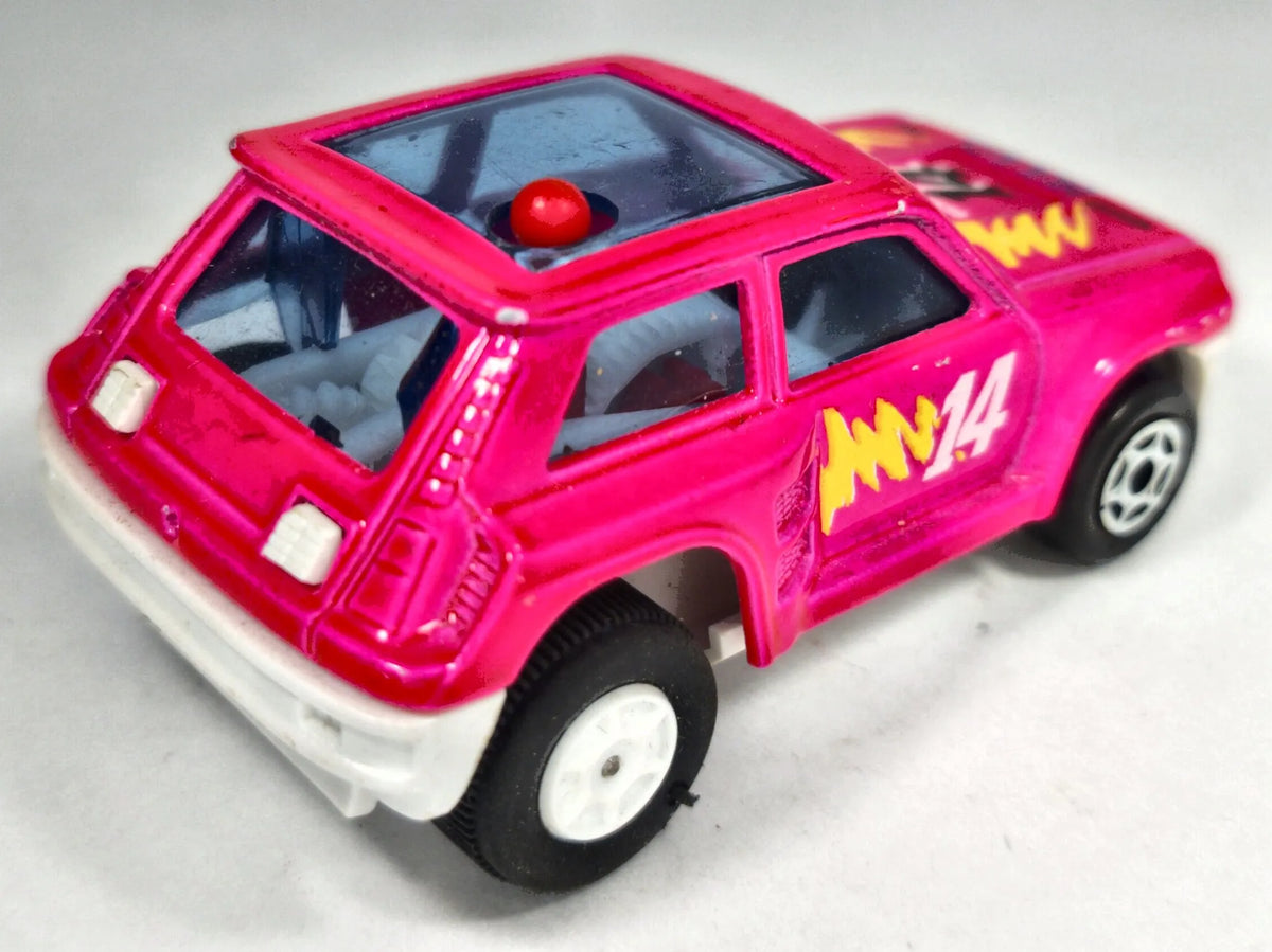 RENAULT 5 TURBO Majorette '80 Różowy 1:44 Made in France – zdjęcie 3
