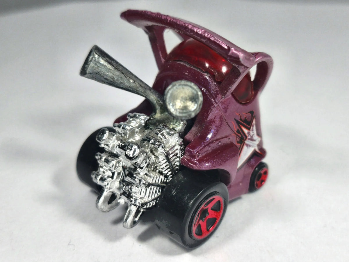 HYPER MITE, Hot Wheels 2000, Die cast, Fioletowy, 1:64, Resoraki – zdjęcie 3