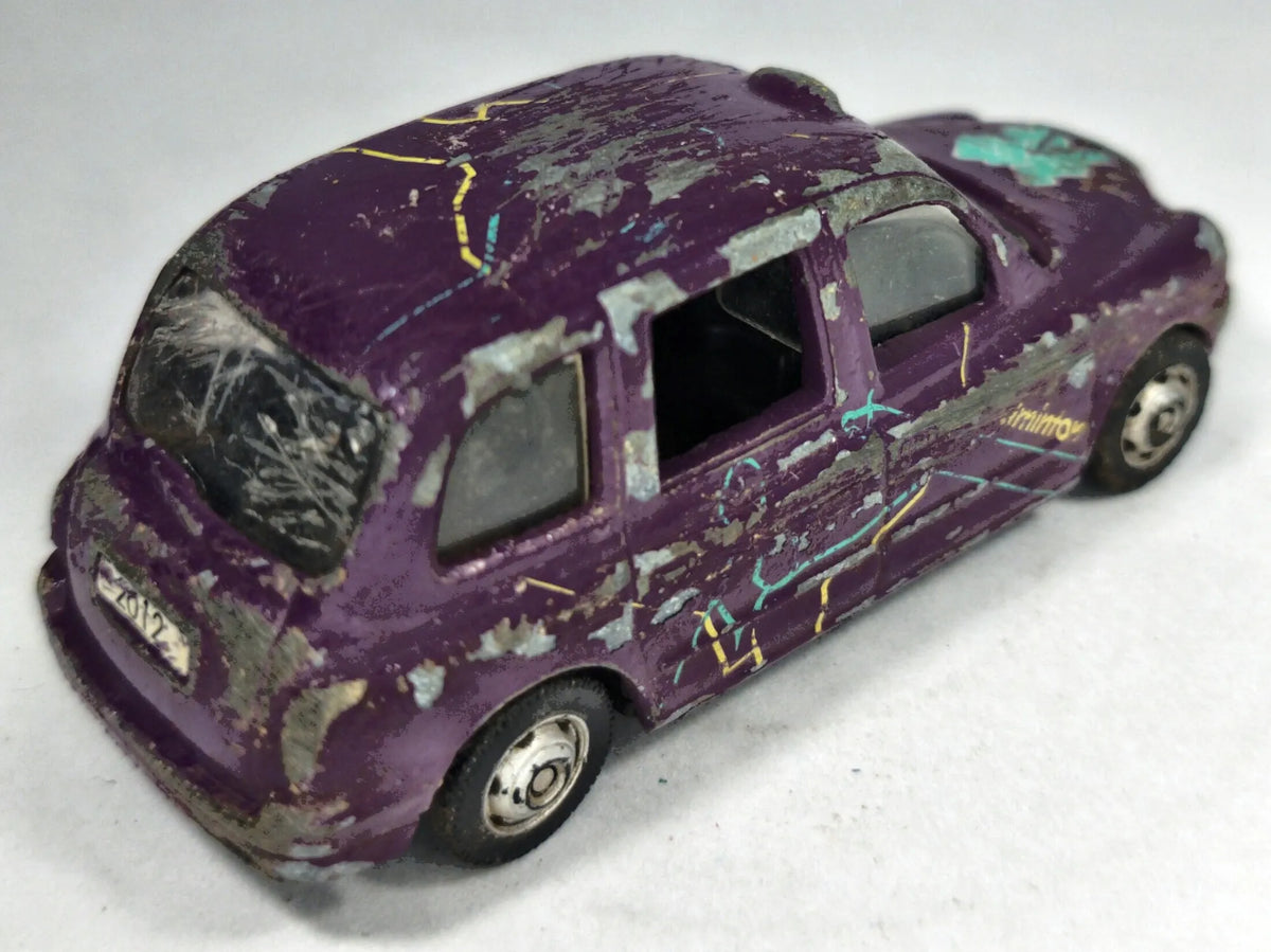 TX1 TAXI London Taxi Corgi 2007 Fioletowy 1:53 – zdjęcie 3
