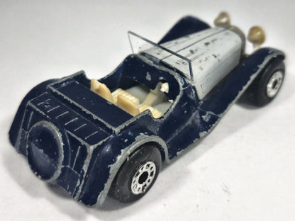 SS 100 JAGUAR, Matchbox Toys 1982, Vintage Die cast Niebieski 1:64 Resoraki – zdjęcie 3