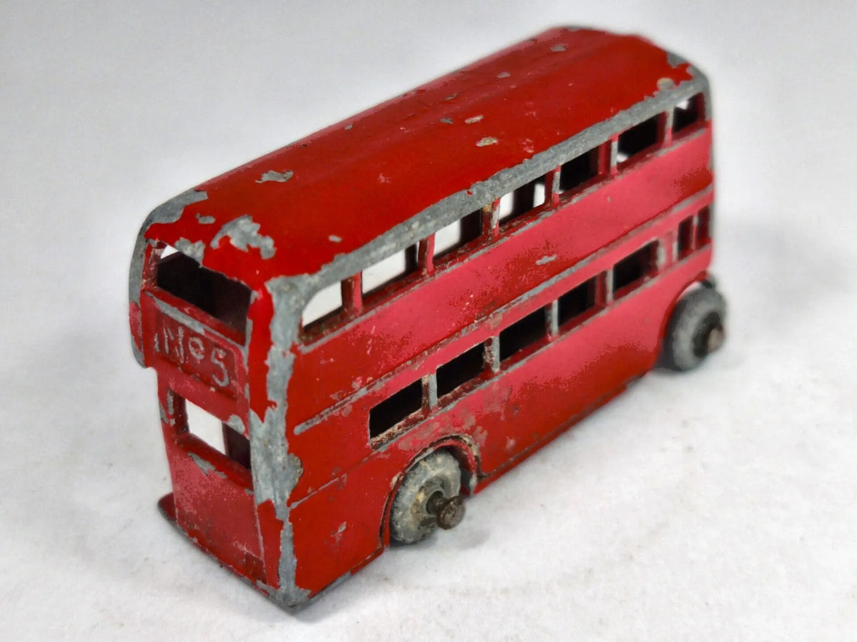 DOUBLE-DECKER BUS Matchbox '50 Czerwony 1:87 Made in England – zdjęcie 3