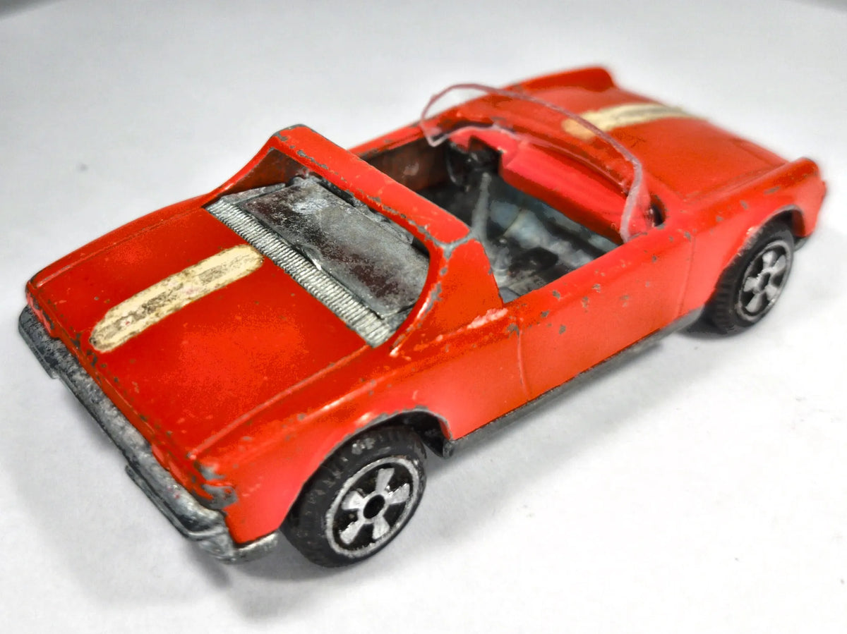VW PORSCHE 914 Politoys '70 Czerwony 1:43 Made in Italy – zdjęcie 3